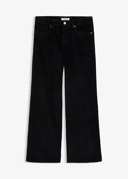 Pantaloni in velluto a coste di misto cotone elasticizzato