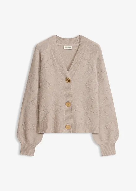 Cardigan testurizzato