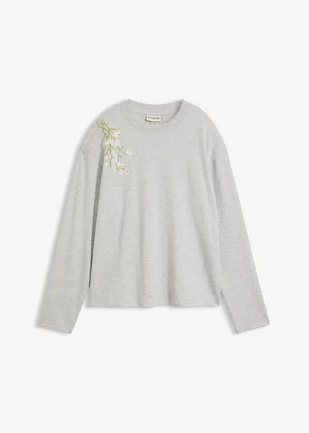 Maglia a maniche lunghe con cotone biologico pesante