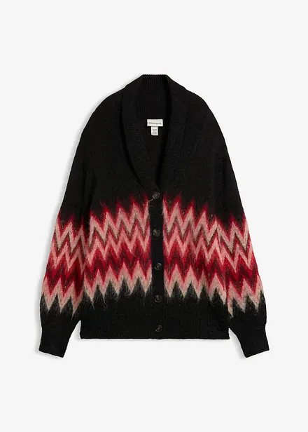 Cardigan con motivo norvegese
