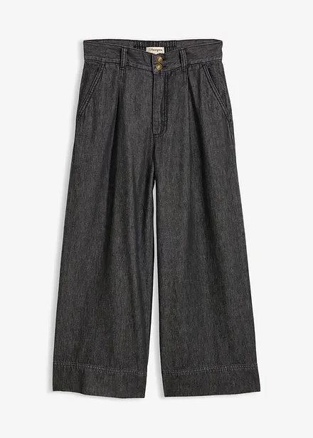 Jeans wide leg cropped