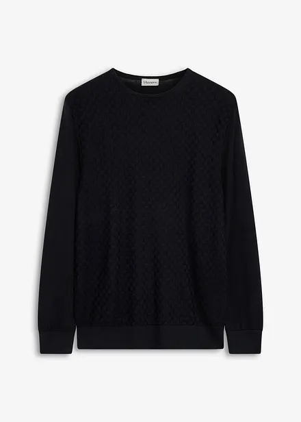 Maglione in filato fine con lana merino