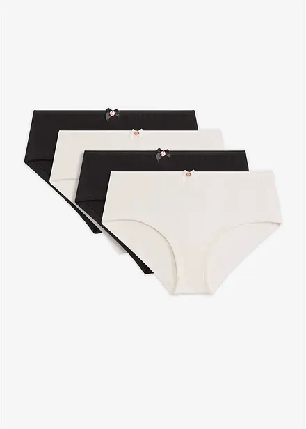 Panty con cotone biologico (pacco da 4)