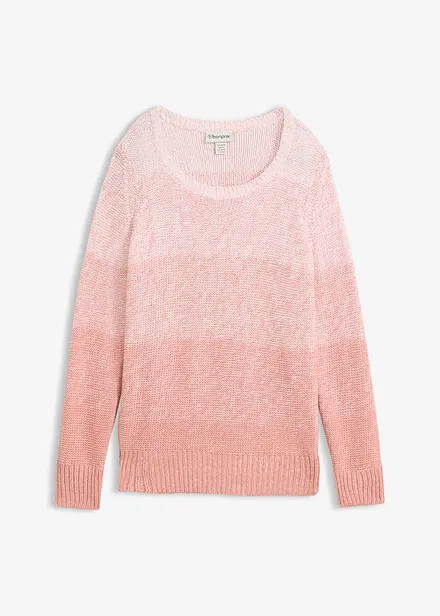 Maglione in filato grosso con colori sfumati