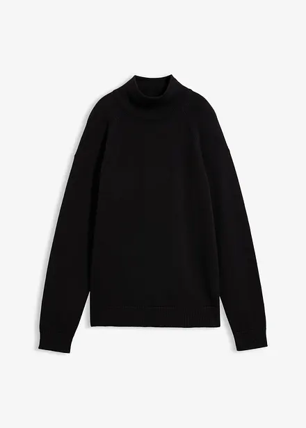 Maglione a collo alto in puro cotone