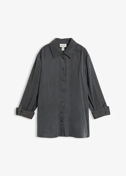 Camicia in misto cupro fluido