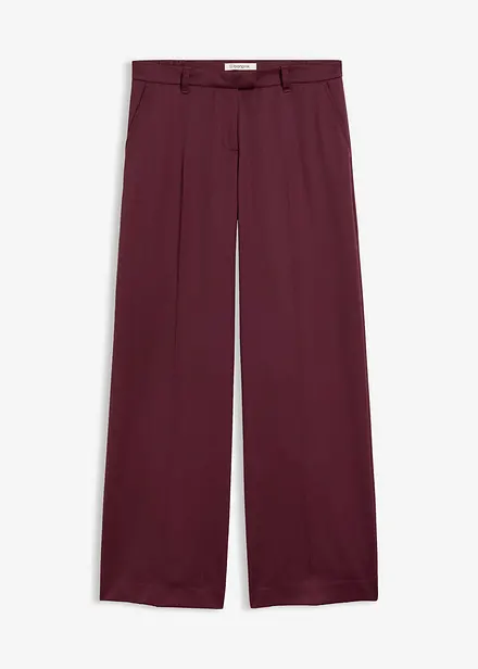 Pantaloni da completo in morbido misto lana dalla linea dritta