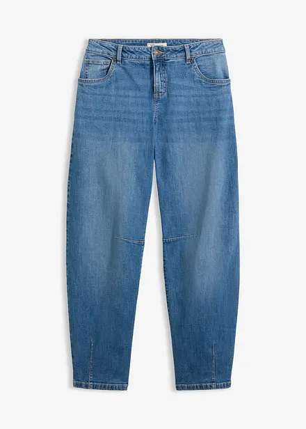 Jeans barrel, vita media