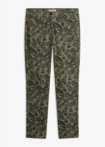 Pantaloni  in cotone elasticizzato fantasia