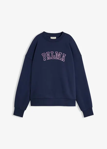 Felpa oversize in misto cotone