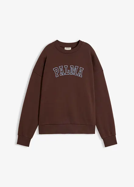 Felpa oversize in misto cotone