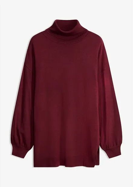 Maglione a collo alto in misto viscosa