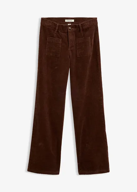 Pantaloni in velluto a coste di cotone elasticizzato