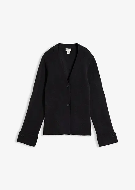 Cardigan in maglia fine sfiancato