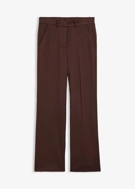 Pantaloni in misto viscosa effetto lana