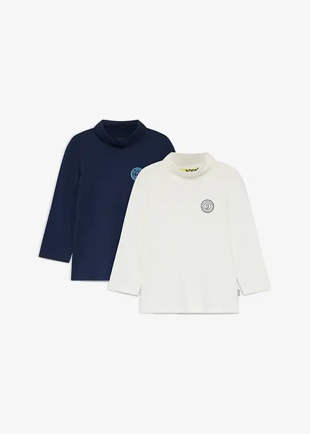 Maglia dolcevita Lurchi in morbido cotone biologico (pacco da 2)