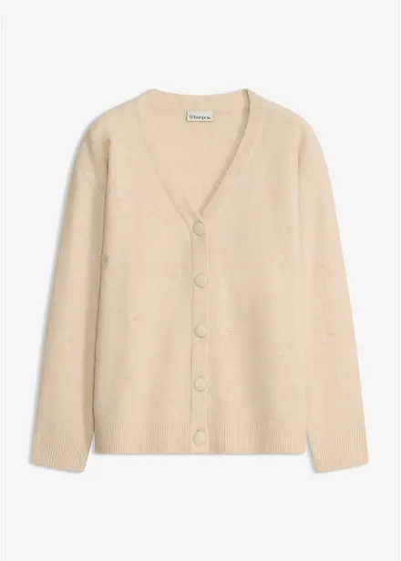 Cardigan con cuoricini