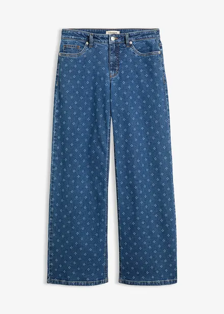 Jeans wide leg, vita media