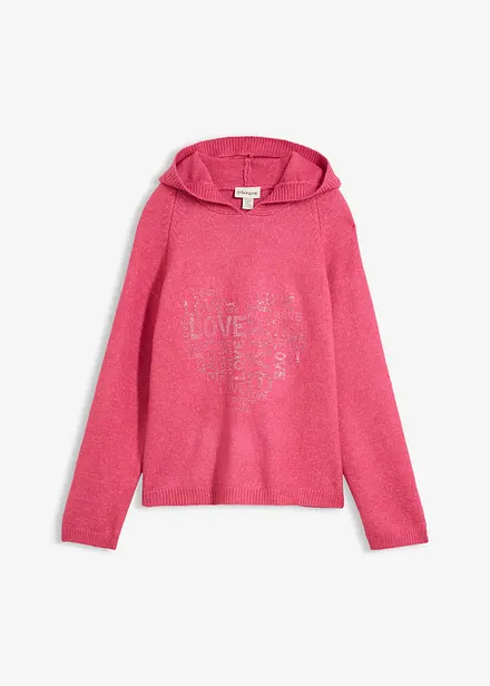 Maglione in filato fine con strass