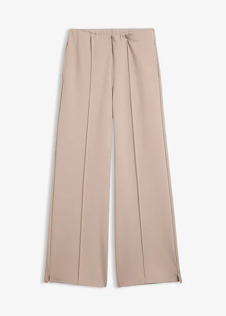 Pantaloni a palazzo in morbido punto di Roma