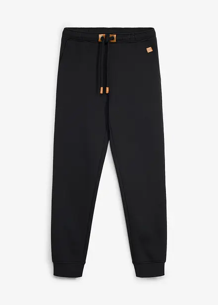 Pantaloni da jogging pesanti con dettagli in PU