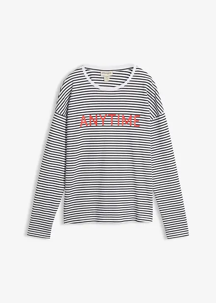 Maglia a maniche lunghe in puro cotone biologico