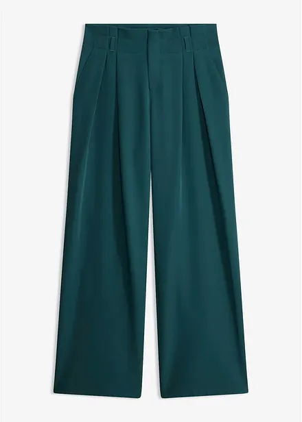 Pantaloni con pinces e vita comoda