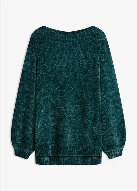 Maglione lungo in ciniglia