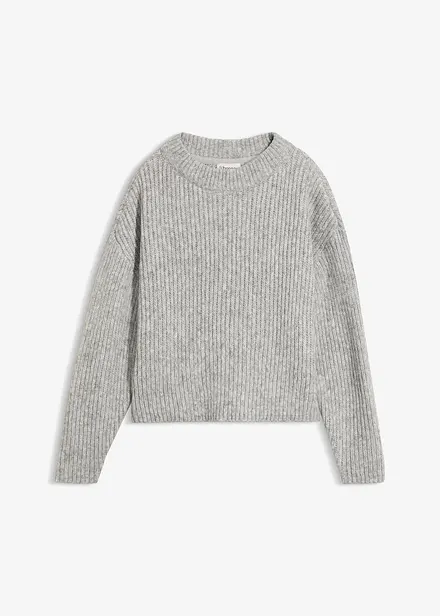 Maglione in morbido filato grosso misto lana