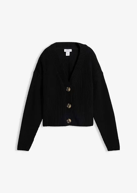 Cardigan in filato grosso di puro cotone