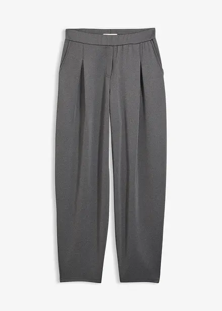 Pantaloni barrel morbidi effetto neoprene