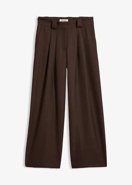 Pantaloni barrel in twill