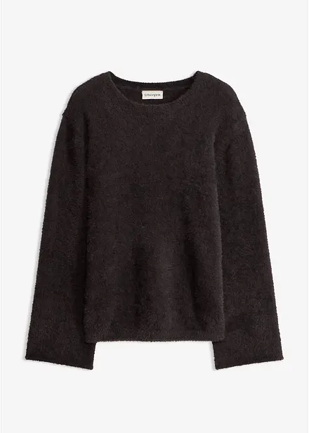Maglione morbido con maniche ampie