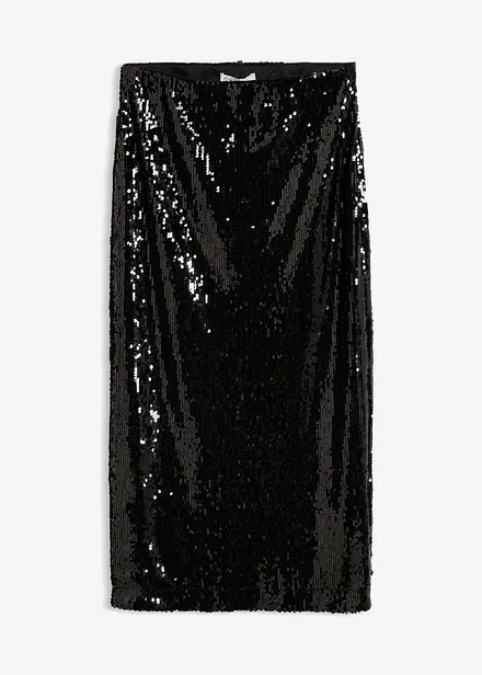 Gonna longuette con paillettes
