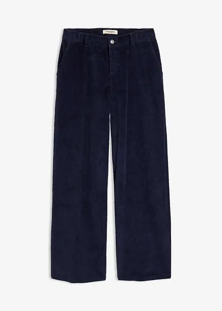 Pantaloni in velluto a coste di misto cotone elasticizzato