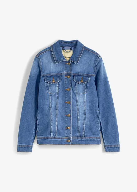 Giacca di jeans elasticizzata basic