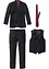 Completo (4 pezzi) giacca, pantaloni, gilet, cravatta, regular fit, bonprix