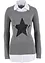 Maglione 2 in 1 con effetto camicia, bpc bonprix collection
