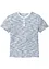 Maglia serafino a maniche corte in puro cotone, bonprix