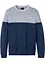 Maglione in filato fine in color block con cotone, bonprix