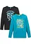 Maglia a maniche lunghe in puro cotone (pacco da 2), bonprix