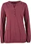 Maglia serafino in cotone a maniche lunghe, bpc bonprix collection