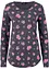 Maglia a maniche lunghe in cotone fantasia, bpc bonprix collection