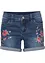 Shorts di jeans con ricamo, bonprix