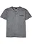 Maglia serafino a maniche corte in puro cotone effetto lavato, bonprix
