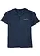 Maglia serafino a maniche corte in puro cotone effetto lavato, bonprix