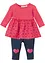 Abito di felpa e leggings (set 2 pezzi) in cotone biologico, bpc bonprix collection