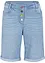 Bermuda comfort in jeans elasticizzato con cinta comoda, bonprix