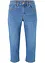 Jeans capri slim, a vita media, bonprix