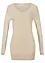 Maglione lungo basic in filato fine con scollo a V, bonprix
